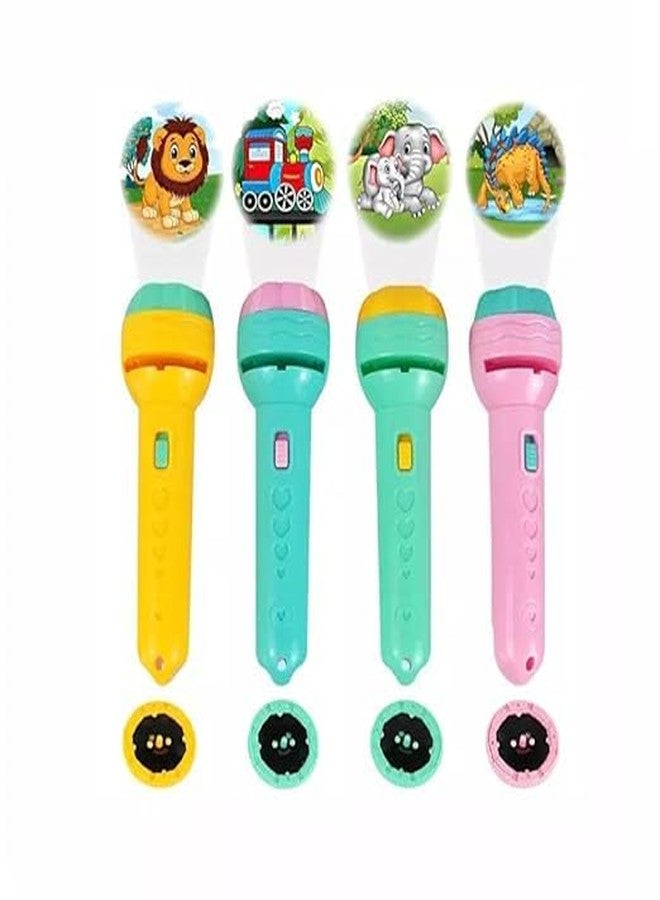 GETNAKSH 3 Slides 24 Pictures Clear Projection Flashlight Projector Torch for Kids, Mini Light Projector Toys, Lighting Toys for 2 & 3 Year Old (6 Slide Torch) - Image 2